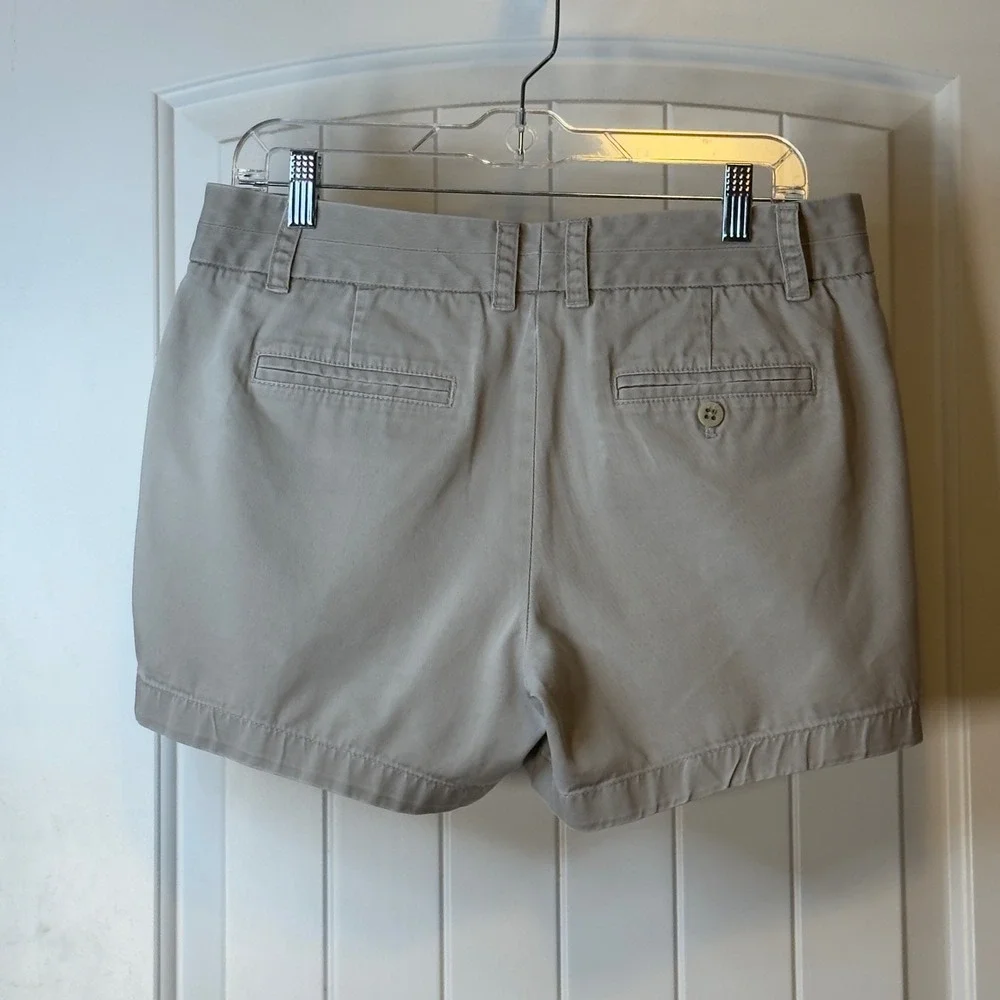 J.Crew Broken-In Chino‎ Shorts Womens 8 Khaki Cotton Mid Rise Casual 4.5